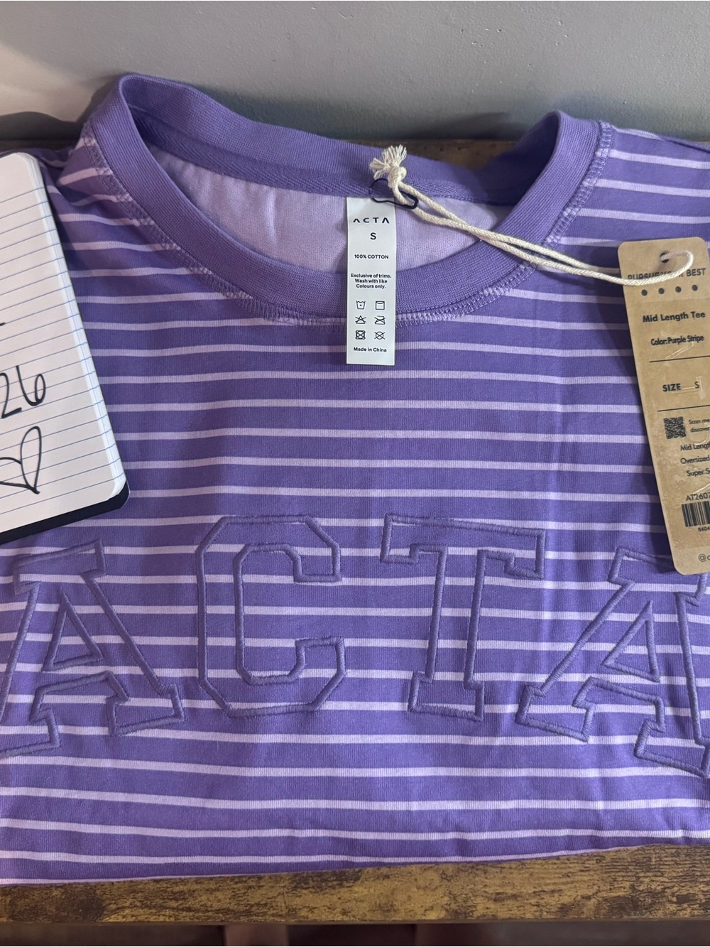 ACTA x Ken Cradic Purple Long Sleeve Tee